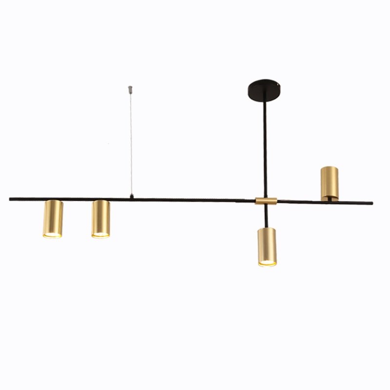 Multi directional Gold and Black Chandelier - Aleo Decor