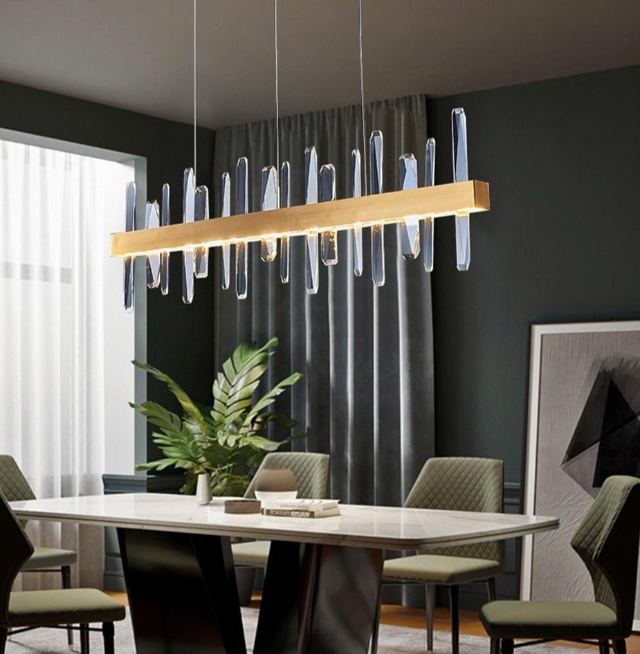 Rectangular Crystal chandelier - Aleo Decor