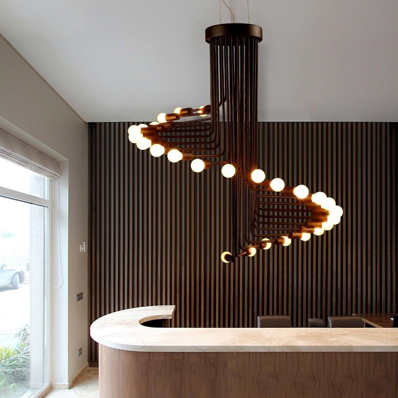 Spiral Chandelier - Aleo Decor