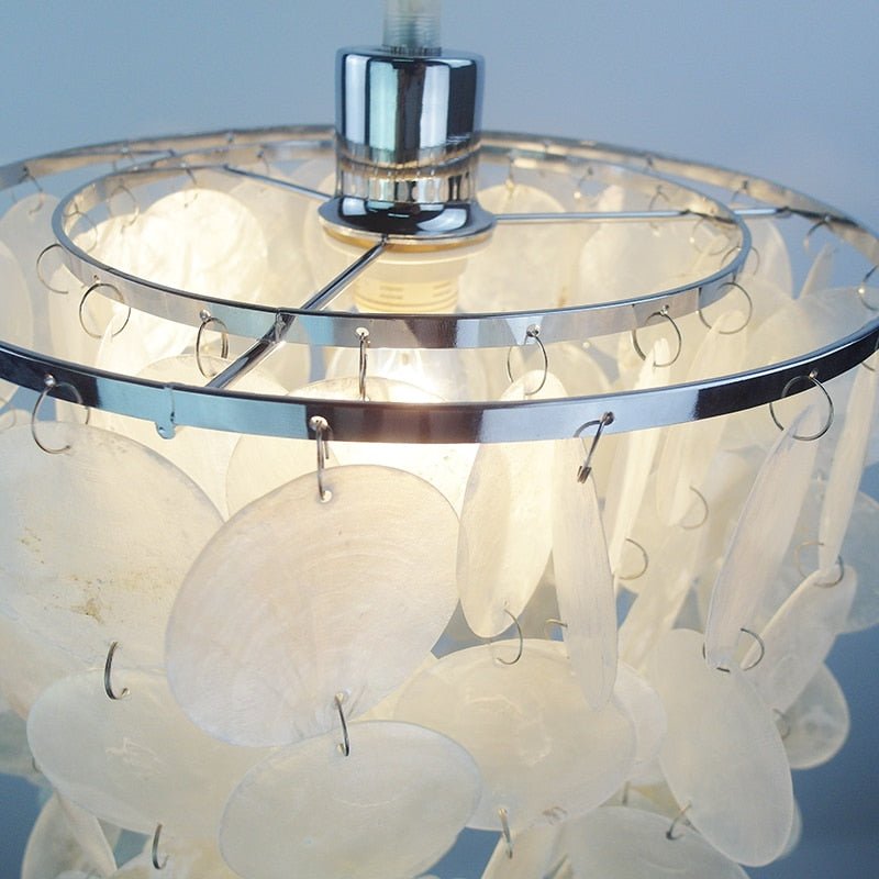 White Seashell Chandelier - Aleo Decor