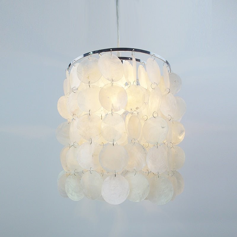 White Seashell Chandelier - Aleo Decor